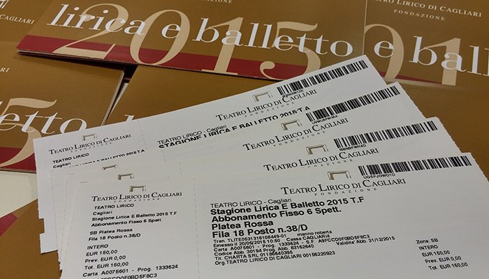 Biglietti per la Stagione lirica e di balletto 2015