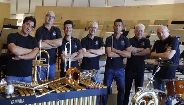 La Buzzing Jars Brass Band alla Passeggiata Coperta del Bastione