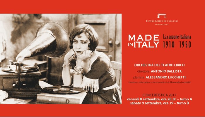 Made in Italy, omaggio alla canzone italiana 1910-1950, l'8-9 settembre